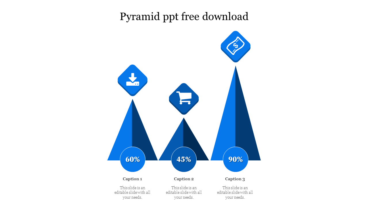pyramid ppt free download-3-Blue